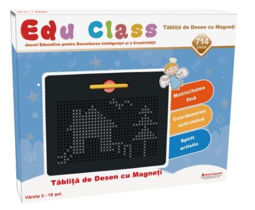 Tablita de desen cu magneti - 714 piese, EDU CLASS, EDU1714, 6940482204012