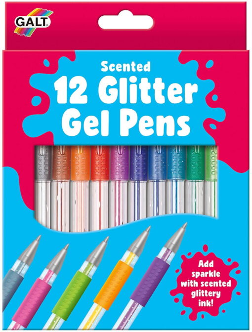 Set 12 pixuri cu gel si sclipici, Galt, 1004846, 5011979579348