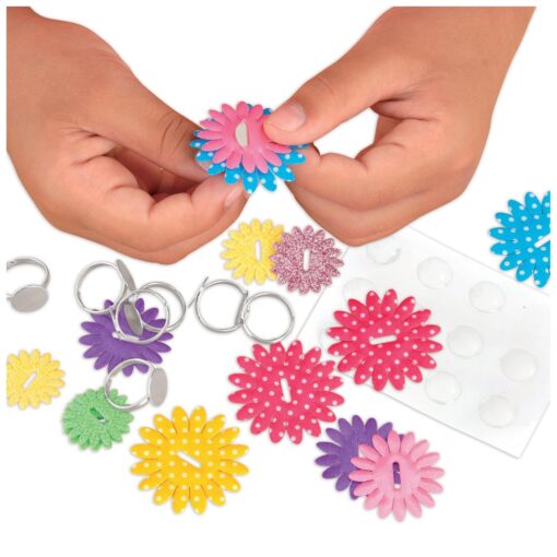 Set creativ - Inele cu floricele, Galt, 1005218, 5011979589934 - imagine 3