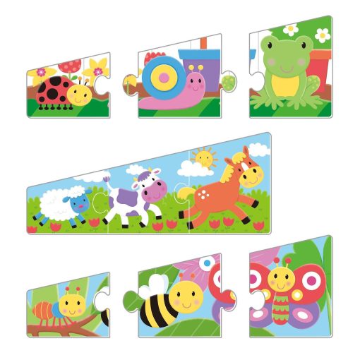 Set 6 puzzle - Animalute jucause (3 piese), Galt, 1005278, 5011979591678 - imagine 2