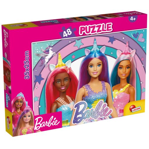 Puzzle - Barbie si magia unicornului (48 piese), LISCIANI, L99436, 8008324099436