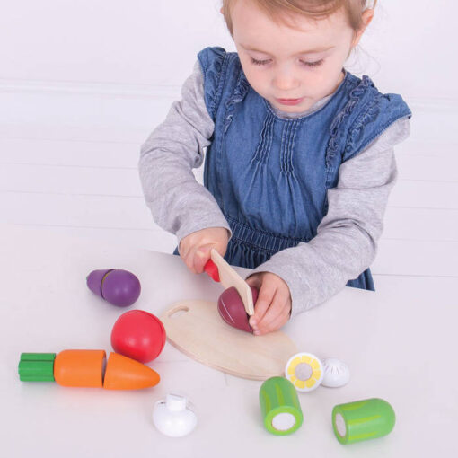 Set legume feliate, BIGJIGS Toys, BJ473, 691621174739 - imagine 2