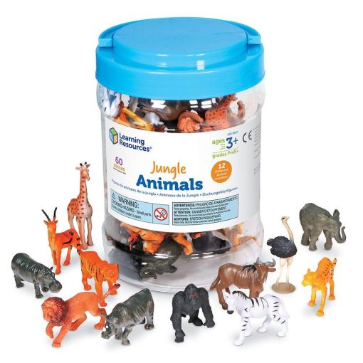 Set pentru sortat - Animalute din jungla, Learning Resources, LER0697, 765023806977