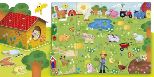 Puzzle 3D - Ferma mea vesela, LISCIANI, L92567, 8008324092567 - imagine 2