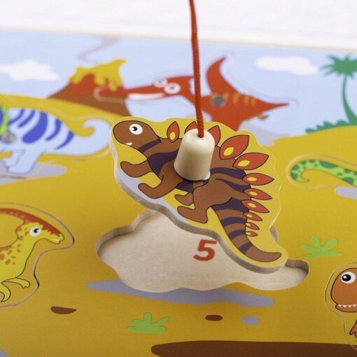 Joc magnetic - Dinozaurii fiorosi, BIGJIGS Toys, BJ920, 691621199206 - imagine 4