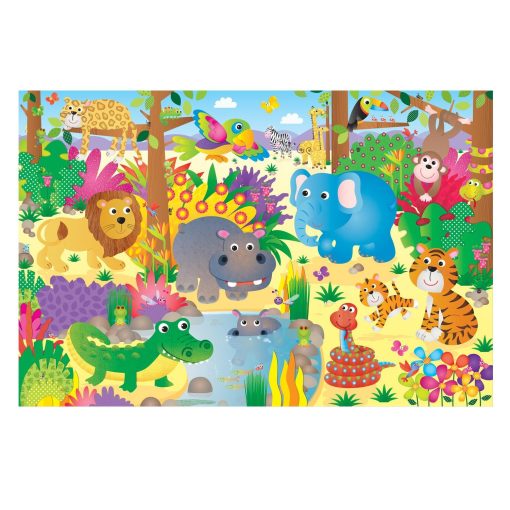 Puzzle Podea: Jungla (30 piese), Galt, A0858B, 5011979316936 - imagine 2