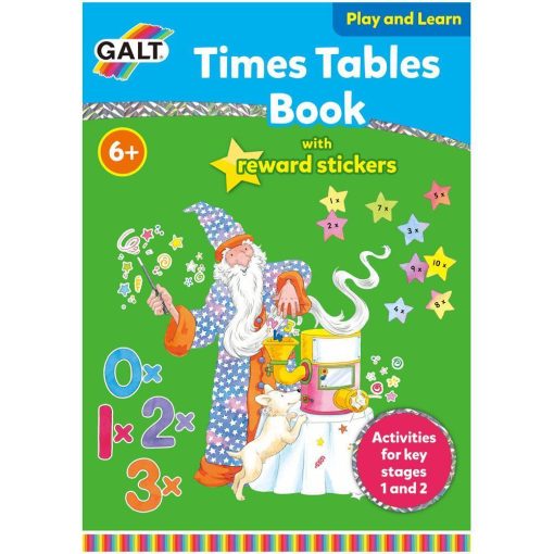 Carte cu activitati si abtibilduri - Tabla inmultirii, Galt, L3141F, 5011979324139