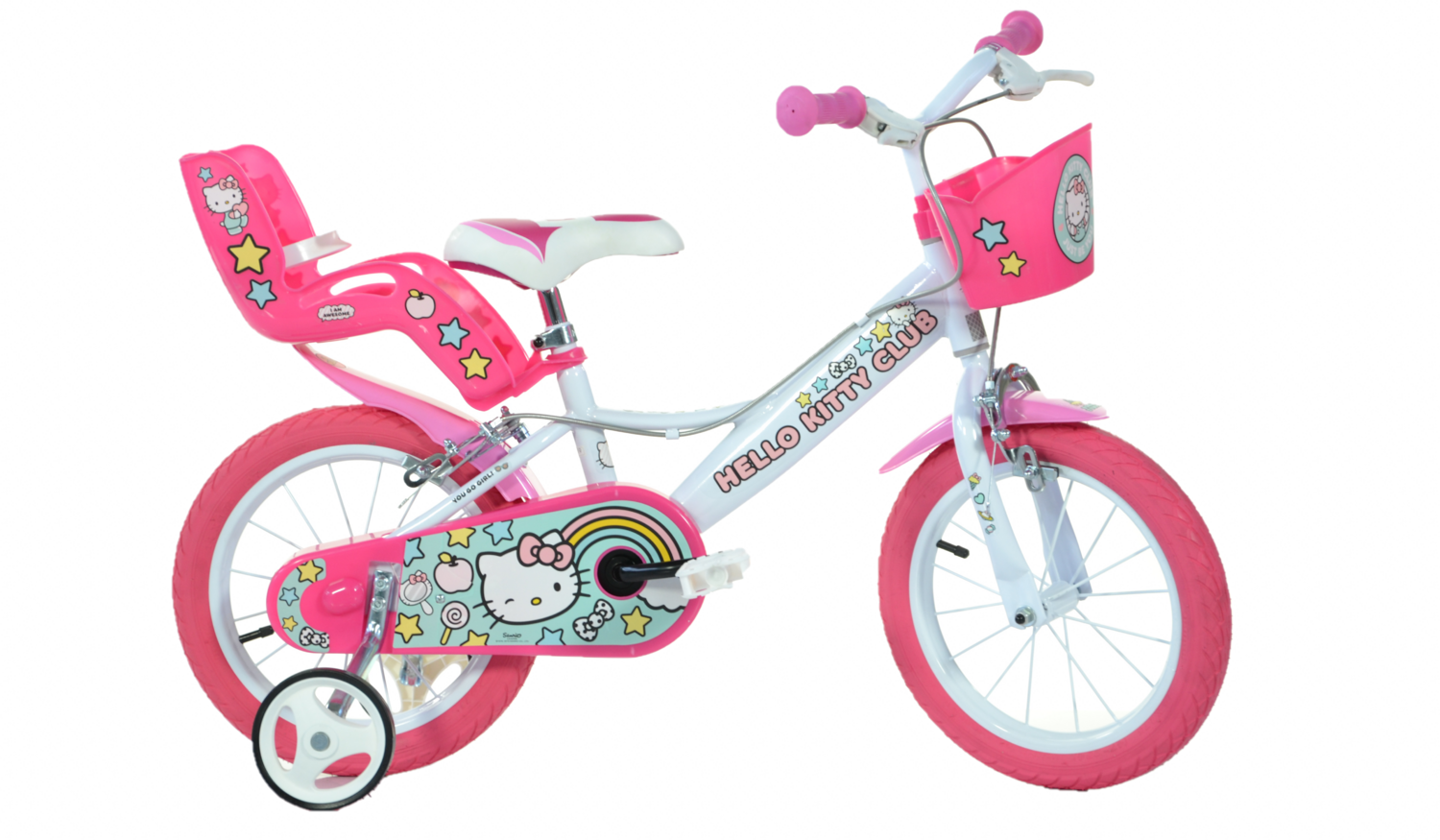 Bicicleta copii 14'' Hello Kitty, DINO BIKES, 144R-HK2, 8006817900238