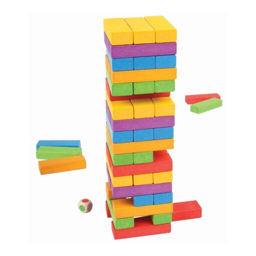 Joc de indemanare -Turnuletul instabil, BIGJIGS Toys, BJ695, 691621536957
