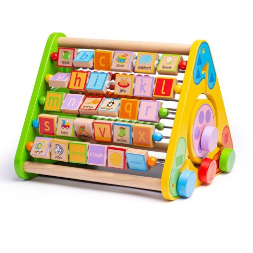 Centru de activitati - litere si imagini in engleza, BIGJIGS Toys, BB054, 691621390542