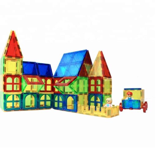 Set de constructie magnetic - 112 piese, MAGPLAYER, MPL-112, 6940482204500 - imagine 2