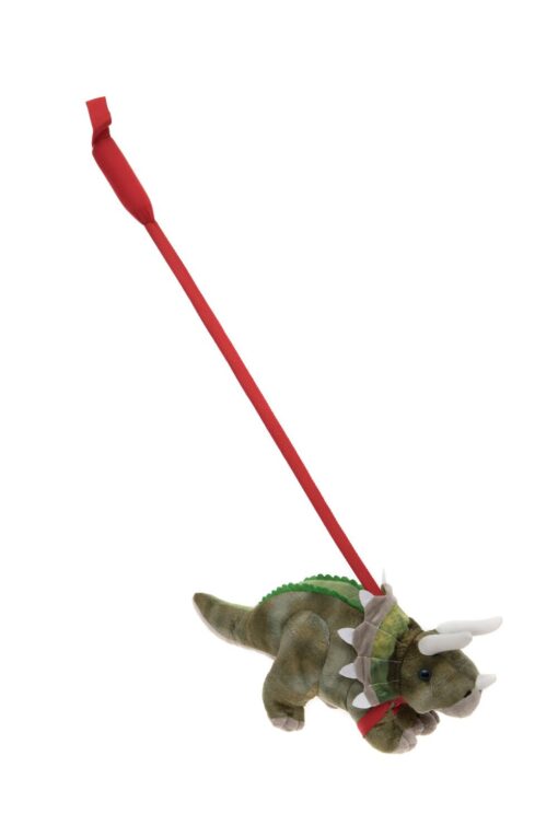 Triceratops din plus cu lesa, Keycraft, PL102, 5060413914603