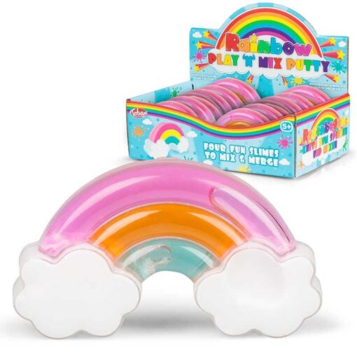 Slime in 4 culori - Curcubeu, TOBAR, T38203, 5038728143155