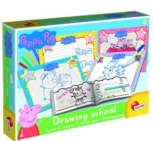 Scoala de desen - Peppa Pig, LISCIANI, L92215, 8008324092215