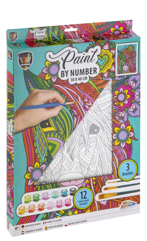 Set pictura pe numere - Unicorn, Grafix, 150055, 8715427077642