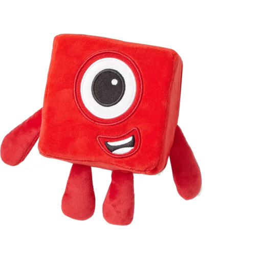 Mascota din plus Numberblocks - Unu, Hand2Mind, HM94553-UK, 5055506409906