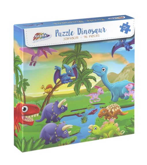 Puzzle cu dinozauri (96 piese), Grafix, 400017, 8715427067179