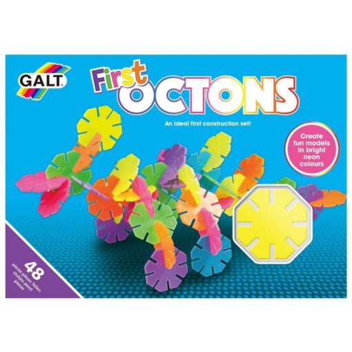 Set de construit - First Octons - 48 piese, Galt, A0576L, 5011979105769 - imagine 6