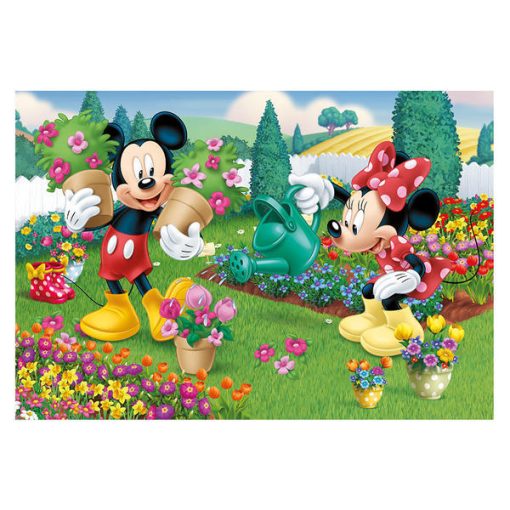 Puzzle 2 in 1 - Minnie la treaba (2 x 77 piese), Dino, 386112, 8590878386112