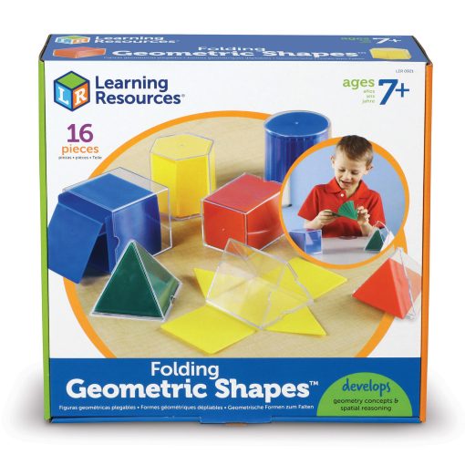 Forme geometrice pliante - 16 piese, Learning Resources, LER0921, 765023809213 - imagine 4