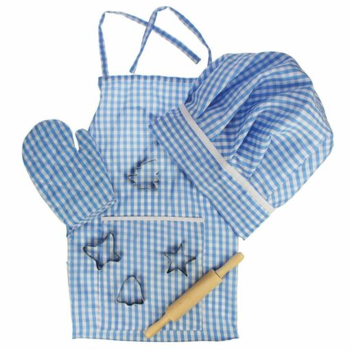 Set sortulet si accesorii - Albastru, BIGJIGS Toys, BJ610, 691621246108