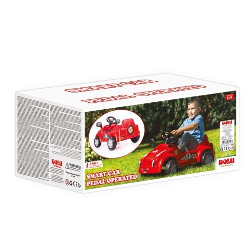 Masina Smart cu pedale rosie, DOLU, D8119, 8690089081193 - imagine 3