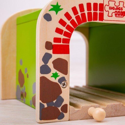 Tunel dublu, BIGJIGS Toys, BJT172, 691621091722 - imagine 6