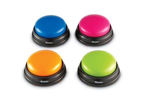 Buzzers (cu sunete pentru raspuns) - set 4 buc, Learning Resources, LER3774, 765023037746
