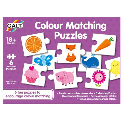 Set de 6 puzzle-uri - Lumea culorilor, Galt, 1005281, 5011979591739