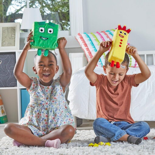 Set mascote din plus Numberblocks - Trei & Patru, Hand2Mind, HM94555-UK, 5055506410407 - imagine 2
