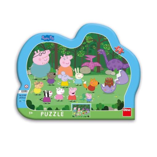 Puzzle cu rama - Peppa Pig (25 piese), Dino, 311435, 8590878311435