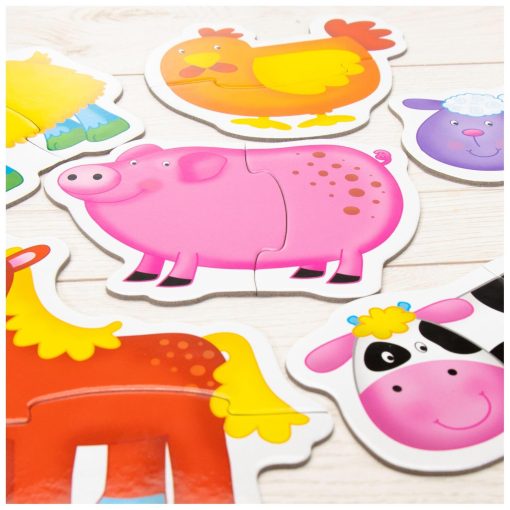 Baby Puzzle: Ferma (2 piese), Galt, 1003028, 5011979526410 - imagine 5