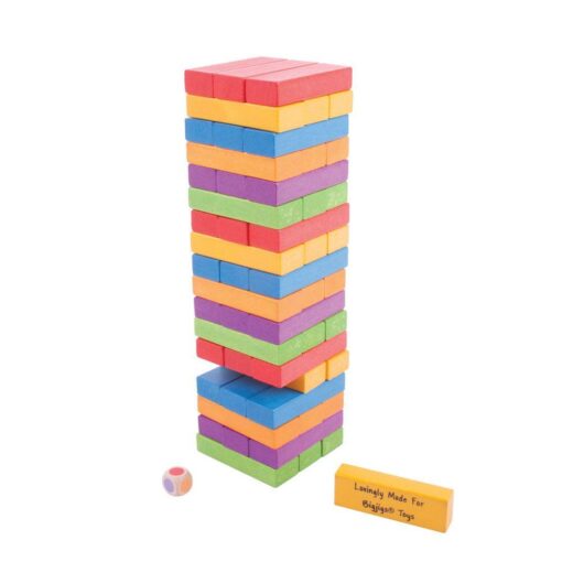 Joc de indemanare -Turnuletul instabil, BIGJIGS Toys, BJ695, 691621536957 - imagine 3