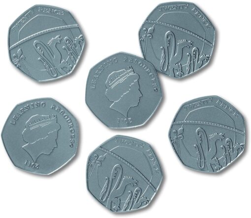 Set de monede de jucarie (50 penny), Learning Resources, LSP1050-50P, 765023510508