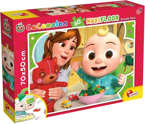 Puzzle de colorat maxi - Cocomelon la masa (60 piese), LISCIANI, L91072, 8008324091072