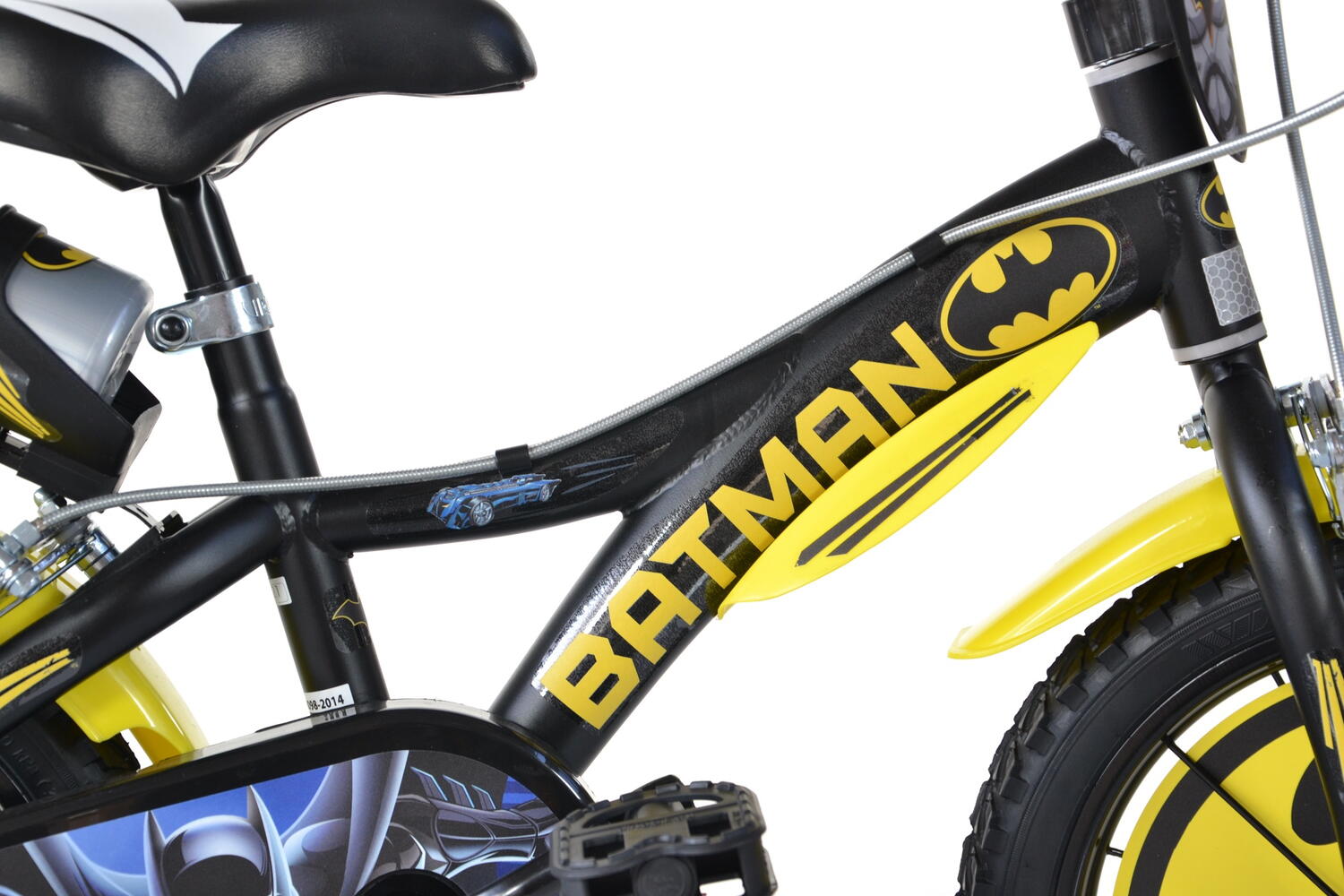 Bicicleta copii 14" Batman, DINO BIKES, 614-BT, 8006817907718 - imagine 3
