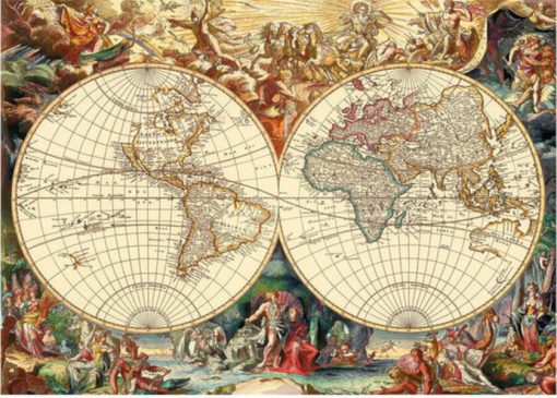 Puzzle - Harta istorica (1000 piese), Dino, 532496, 8590878532496 - imagine 2