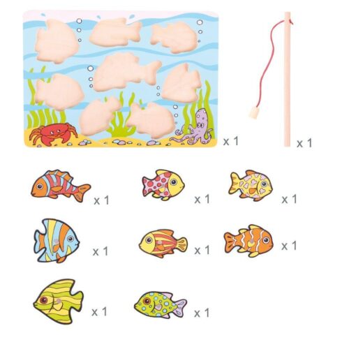 Puzzle magnetic - pestisorii nazdravani, BIGJIGS Toys, BJ506, 691621195062 - imagine 2