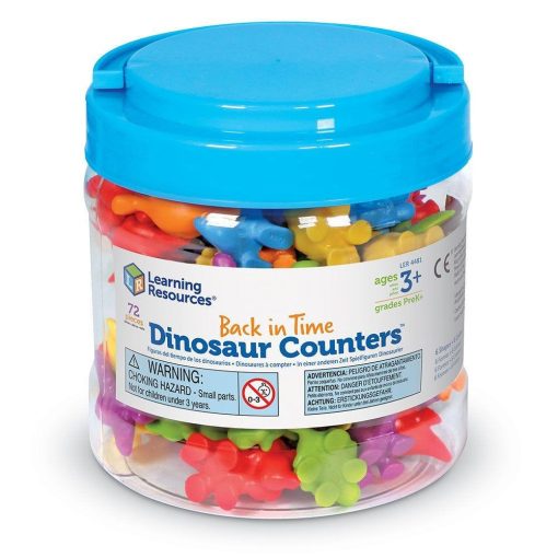 Set pentru sortat si numarat - Dinozauri jucausi (72 piese), Learning Resources, LER4481, 765023044812 - imagine 4