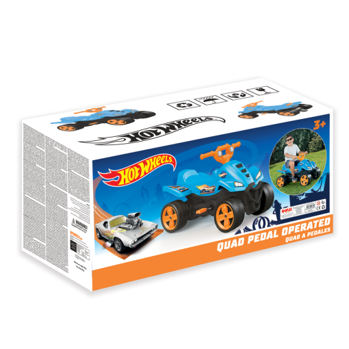 ATV cu pedale - Hot Wheels, HOT WHEELS, D2365, 8690089023650 - imagine 3