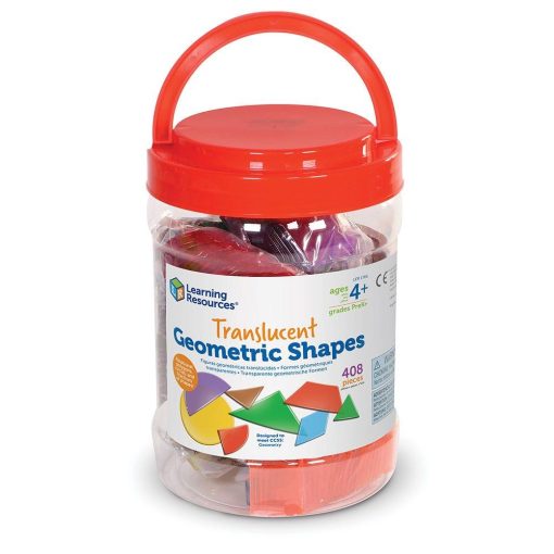 Forme geometrice transparente (408 piese), Learning Resources, LER1766, 765023817669 - imagine 5