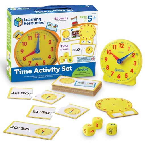 Joc - Invatam ceasul, Learning Resources, LER3220, 765023832204 - imagine 3