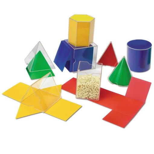 Forme geometrice pliante - 16 piese, Learning Resources, LER0921, 765023809213