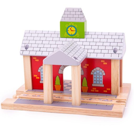 Gara din lemn, BIGJIGS Toys, BJT215, 691621092156