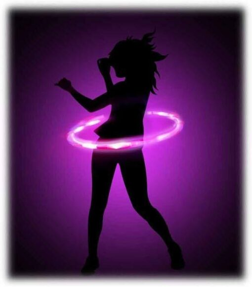 Cerc Hula Hoop cu lumini, TOBAR, T29663, 5038728135464 - imagine 3