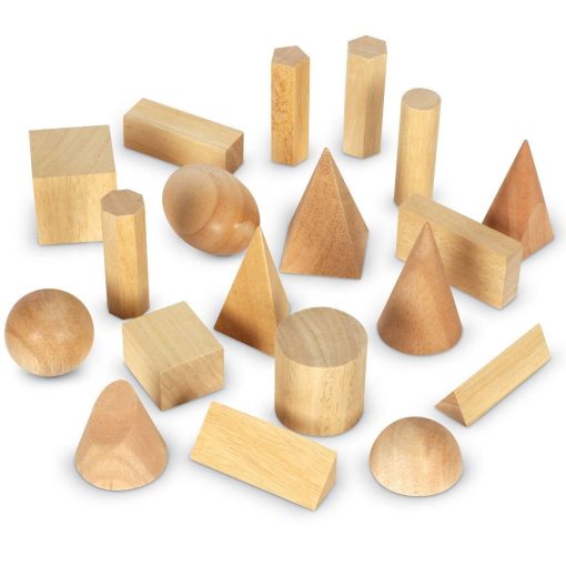 Forme geometrice din lemn (set 19), Learning Resources, LER4298, 765023042986