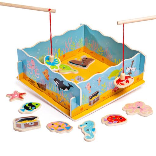 Joc magnetic - Hai sa pescuim, BIGJIGS Toys, BJ787, 691621197875 - imagine 2