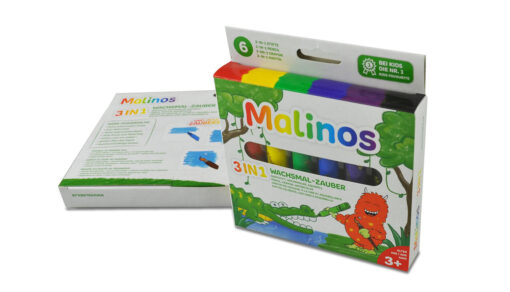 Set creioane retractabile - 6 culori, MALINOS, 301036, 4260631423883 - imagine 2