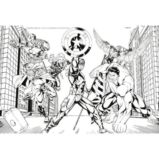 Puzzle de colorat - Avengers (60 de piese), LISCIANI, L99696, 8008324099696 - imagine 3