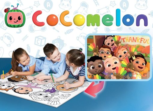 Puzzle de colorat maxi - Cocomelon si prietenii (60 piese), LISCIANI, L91089, 8008324091089 - imagine 3